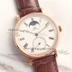 Copy IWC Portofino Rose Gold Brown Leather Strap Moon Watch (7)_th.jpg